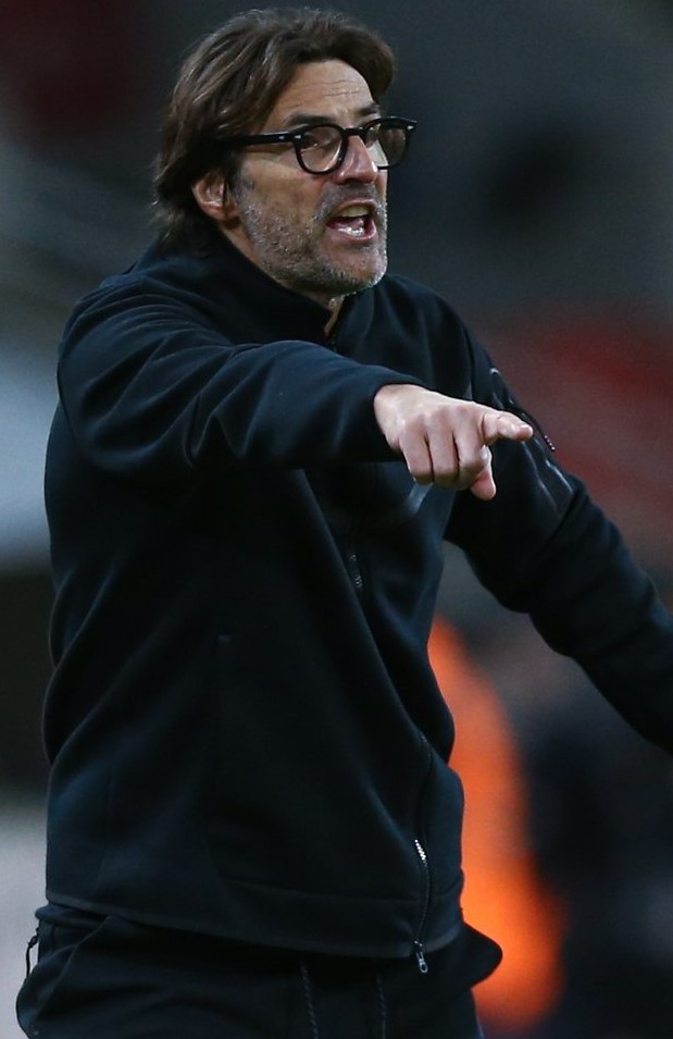 Paolo Vanoli on the bench in a 2022 photograph, when he was coaching Spartak Moscow