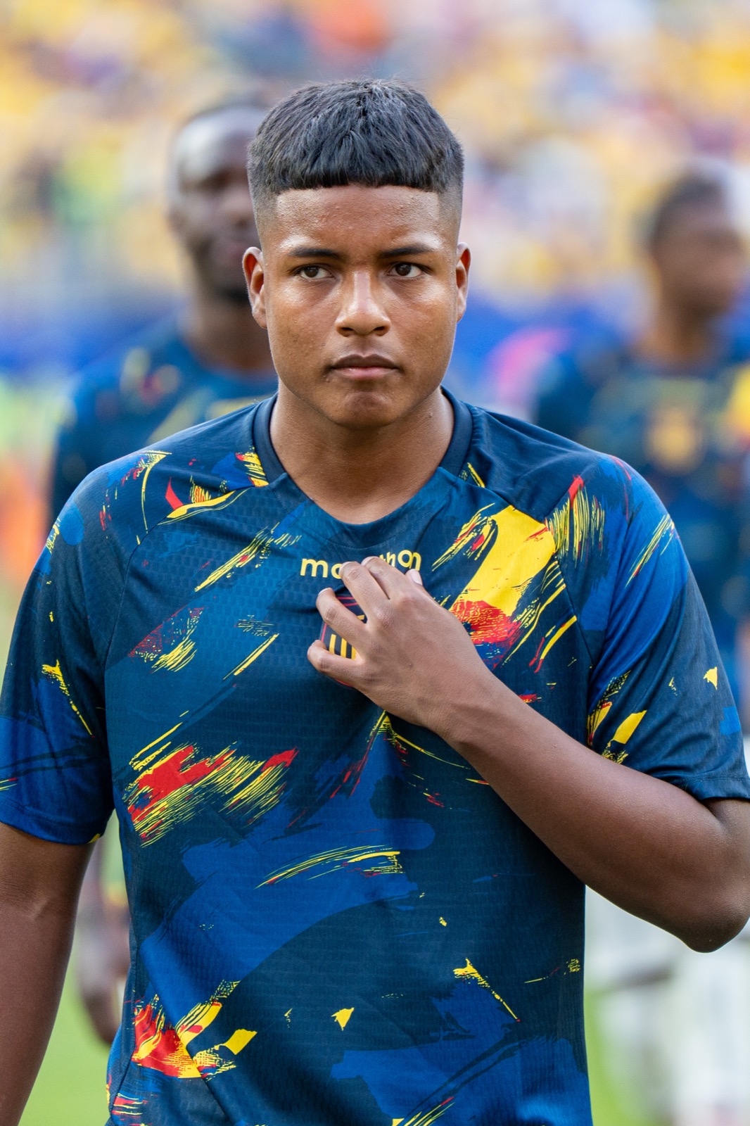 Jeremy Arévalo con la camiseta de Ecuador en el partido contra Costa de Marfil del 14 de junio de 2026